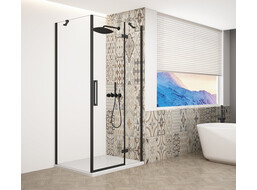 Gelco TRINITY BLACK čtvercový sprchový kout 900x900mm, čiré sklo, pravé GT5690-90CR-B