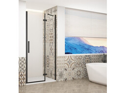 Gelco TRINITY BLACK sprchové dveře do niky 800mm, čiré sklo, pravé GT1280CR-B