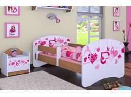 Dětská postel bez šuplíku 180x90cm FALL IN LOVE