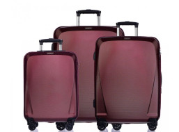 Moderní cestovní kufry LONDON - červené