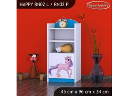 Dětský úložný regál JEDNOROŽEC - TYP 2 - NÍZKÝ