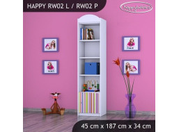 Dětský úložný regál PROUŽKY - TYP 2 - VYSOKÝ