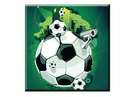 Obraz na plátně 30x30cm FOOTBALL BALL - vzor 57