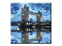 Obraz na plátně 30x30cm LONDON BRIDGE - vzor 84
