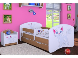 Dětská postel se šuplíkem 160x80cm KOČIČKA