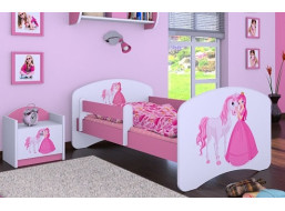 Dětská postel bez šuplíku 180x90cm PRINCEZNA A KONÍK