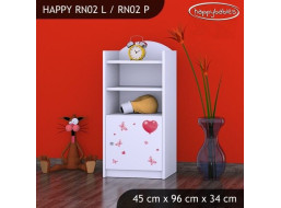 Dětský úložný regál MEDVÍDEK S BALONKY - TYP 2 - NÍZKÝ