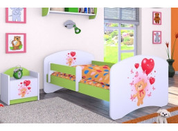 Dětská postel bez šuplíku 160x80cm MEDVÍDEK S BALONKY