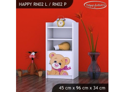 Dětský úložný regál MÉĎA - TYP 2 - NÍZKÝ