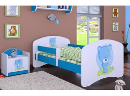 Dětská postel bez šuplíku 180x90cm MODRÝ MEDVÍDEK