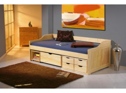 Dětská postel z masivu se šuplíky 200x90cm - MAXIMUS