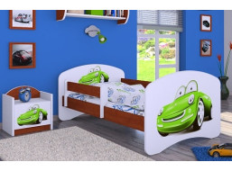 Dětská postel bez šuplíku 180x90cm ZELENÉ AUTO