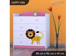 Dětská komoda MADAGASKAR - TYP 6