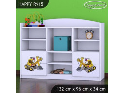 Dětský úložný regál - TYP 15 - NÍZKÝ