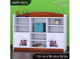 Dětský úložný regál - TYP 15 - NÍZKÝ