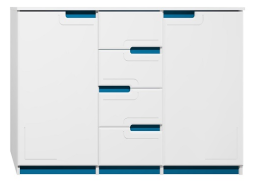 Komoda - BOSTON TYP C - tmavě modrá