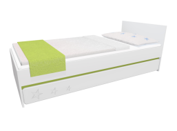 Dětská postel se šuplíkem - STARS 200x90 cm - zelená
