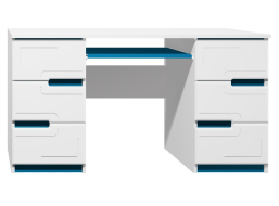 Psací stůl - BOSTON TYP B - tmavě modrá