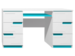 Psací stůl - BOSTON TYP B - tyrkysová