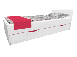Dětská postel se šuplíkem - BOSTON 200x90 cm - červená