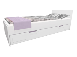 Dětská postel se šuplíkem - BOSTON 200x90 cm - fialová