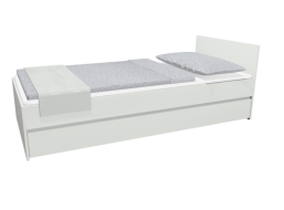 Dětská postel se šuplíkem - CITY 200x90 cm - bílá