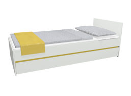 Dětská postel se šuplíkem - CITY 200x90 cm - žlutá