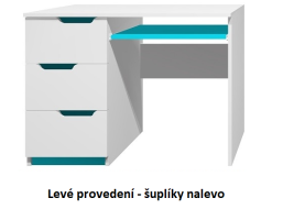 Psací stůl - MODERN TYP A - levé provedení