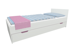 Dětská postel se šuplíkem - MODERN 200x90 cm - růžová