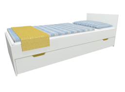 Dětská postel se šuplíkem - MODERN 200x90 cm - žlutá