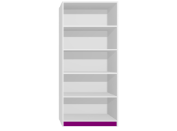 Regál - MODERN TYP C - tmavě fialová