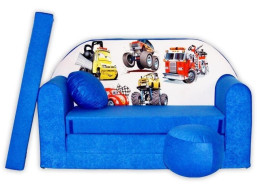 Dětská pohovka CARS - modrá