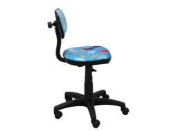 Dětská otočná židle JAMES - PONÍK modrá