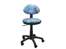 Dětská otočná židle KIRA - PONÍK růžová