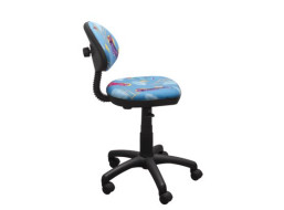 Dětská otočná židle KIERAN - PONÍK modrá