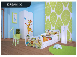 Dětská postel se šuplíkem 160x80cm SAFARI PÁRTY + matrace ZDARMA!