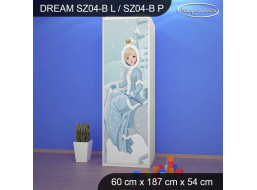 Dětská skříň LEDOVÁ PRINCEZNA - TYP 4B