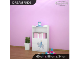 Dětský úložný regál - LEDOVÁ PRINCEZNA - TYP 6 - NÍZKÝ