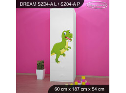 Dětská skříň DINOSAUŘI - TYP 4A