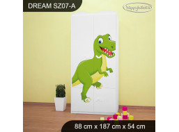 Dětská skříň DINOSAUŘI - TYP 7A