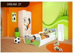 Dětská postel se šuplíkem 160x80cm FOTBÁLEK + matrace ZDARMA!