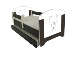 Dětská postel HNĚDÝ MEDVÍDEK 140x70 cm