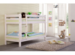 Dětská PATROVÁ postel BARČA PLUS 180x80 cm se šuplíky - bílá