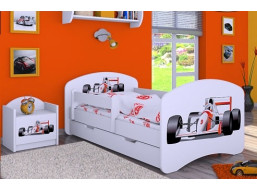 Dětská postel se šuplíkem 140x70cm FORMULE F1
