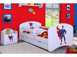 Dětská postel se šuplíkem 140x70cm SUPERMAN