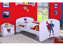 Dětská postel bez šuplíku 140x70cm SUPERMAN