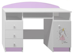 Psací stůl RŮŽOVÁ PRINCEZNA - TYP B