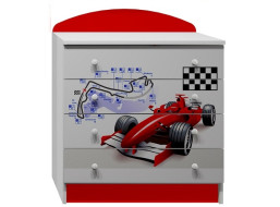 Komoda ČERVENÁ FORMULE - TYP A