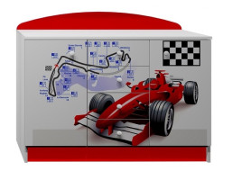 Komoda ČERVENÁ FORMULE - TYP B