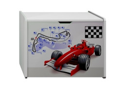 Truhla na hračky ČERVENÁ FORMULE